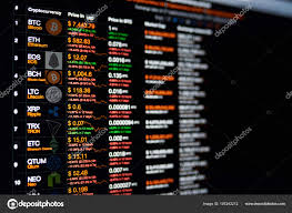 Cryptocurrency Price Chart Stock Editorial Photo Dimarik