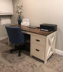 Working from home office or den never felt so good. Farmhouse Desk Step By Step Instructions Chisel Fork