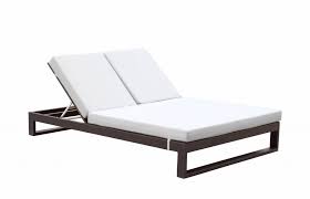 Amber Modern Outdoor Double Chaise Lounge