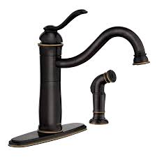moen walden terranean bronze microban 1 handle deck mount high arc kitchen faucet