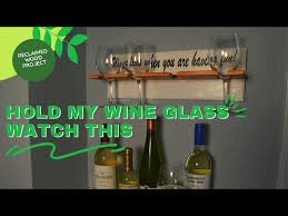 Rustic Wine Glass Holder Diy