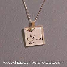 New Year S Eve Glass Tile Necklace