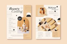 beauty catalogue vectors