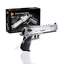 Bộ Đồ Chơi Lego Lắp Ráp PUBG Mẫu Mô Hình Súng Lục Pistol Màu Bạc