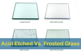 difference between etched and frosted glass