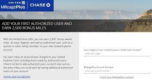 An authorized user is someone who's allowed or authorized to use your credit card. Targeted Chase United Add Authorized User Get 2 500 Bonus Miles Doctor Of Credit