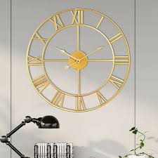Large Battery Wall Clock Antique