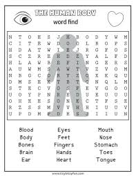 A basic body parts vocabulary worksheet for english language learners using pictures to help students learn new vocabulary in an interesting way. Human Body Worksheets Itsybitsyfun Com