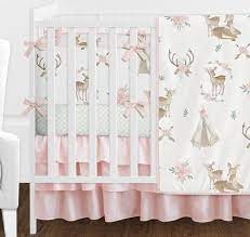 Baby Girl Crib Bedding Set With Per