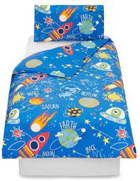 Kids Space Dog Toddler Bedding Cot Bed