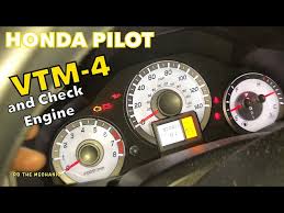 honda pilot vtm 4 and check engine