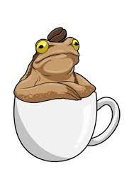 frog coffee coffee bean poster