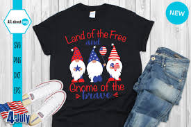 Free svg image & icon. Land Of The Free And Gnome Of The Brave Graphic By All About Svg Creative Fabrica