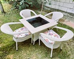 Wildmonk Wicker Table Chair Set