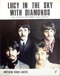 Image result for the beatles lucy in the sky with diamonds 45