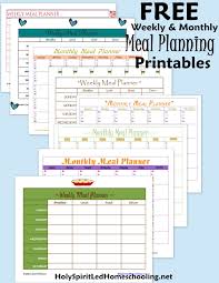 Free Meal Freezer Planning Pages Meal Planning Printable