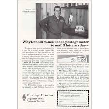 Amazon Com Relicpaper 1964 Pitney Bowes Postage Meter