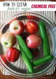how to clean fruits and vegetables