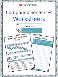 compound sentences facts worksheets
