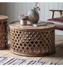 Natural Wooden Round Coffee Table La
