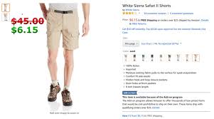 White Sierra Safari Ii Short Sand A Better Amazon Agency
