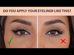 how to apply eyeliner the right way