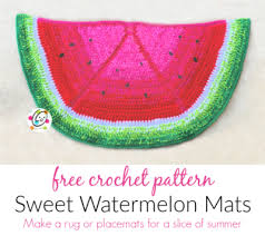 free pattern watermelon mats snappy tots