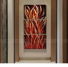 Abstract Metal Art Fire Modern Painting