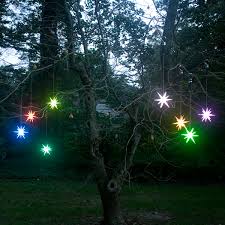 4 frosted starburst outdoor lighted