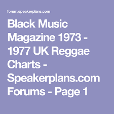 Black Music Magazine 1973 1977 Uk Reggae Charts