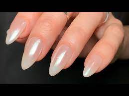 chrome pearl nail tutorial