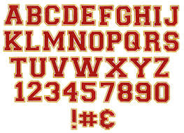 Athlete 3 Color Embroidery Font Annthegran