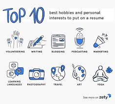 hobbies and interests for your resume