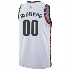 Brooklyn nets 7 kevin durant basketball jersey white player. Men S 19 20 Nike City Edition Player Swingman Jersey Netsstore