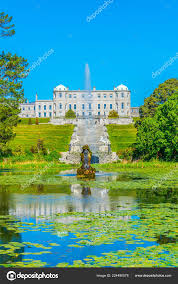 powerscourt gardens stock photos