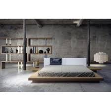 Hekami Brown Low Height King Size Bed
