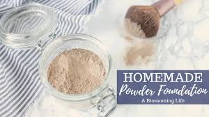 diy homemade face powder foundation