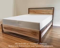 Walnut Storage Bed Underbed Drawers