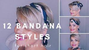 For tie a knot take back of the scarf behind your head. 12 Bandana Styles For Short Hair Youtube