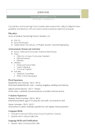 031 Free Resume Templates For Microsoft Word High School