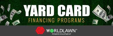 Professionals who work all day, every day count on the american workhorse. Worldlawn Power Equipment Inc Yard Card Financing Programs Zriders Of Texas