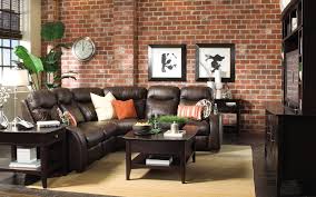 brick wall in the living room interior