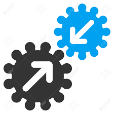 Integration Icon From Business Bicolor Set. Vector Style Is Bicolor Flat Symbol, Blue And Gray Colors, Rounded Angles, White Background. Royalty Free Cliparts, Vectors, And Stock Illustration. Image 42217619.