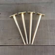 Brass Tapered Turned Furniture Legs