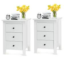 goplus white nightstand at lowes com