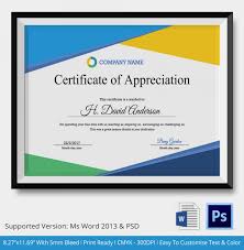 Certificate Of Appreciation For Employees Task List Templates