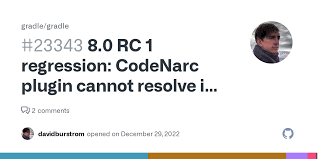 8.0 RC 1 regression: CodeNarc plugin cannot resolve its dependencies ·  Issue #23343 · gradle/gradle · GitHub