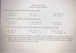 linear equations solve