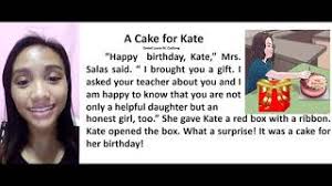 virtual lesson a cake for kate