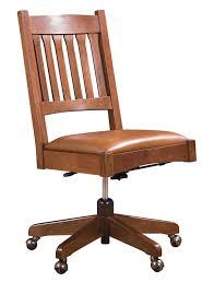 Going with what you asked for, look at dining room chairs, find a nice throne. Armless Swivel Chair Mission Collection Stickley Furniture